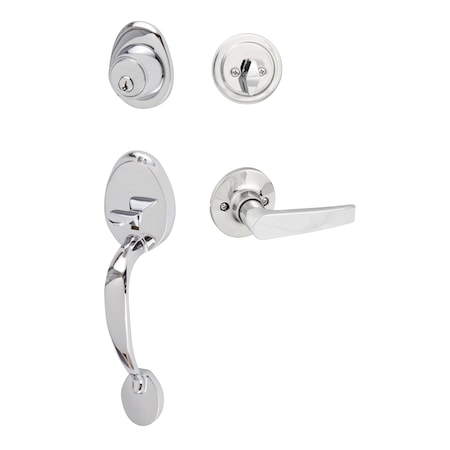 Sure-Loc Hardware Sure-Loc Hardware Alta Handleset, Cedar Handleset Trim, Satin Nickel AT507-CD 15